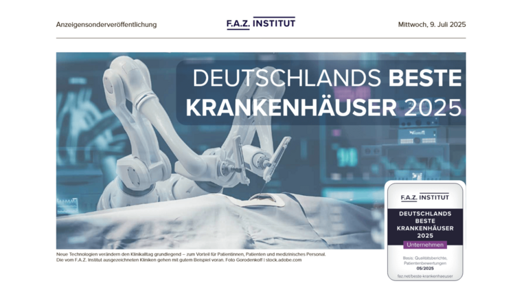 MEDICLIN Waldkrankenhaus Bad Düben von F.A.Z. Institut ausgezeichnet